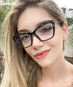 armação feminina para óculos de grau estilo borboleta