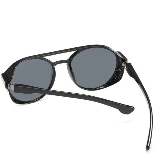Óculos de sol Modelo SteamPunk Retrô com Lentes Polarizadas e Proteção UV - Imagem 5