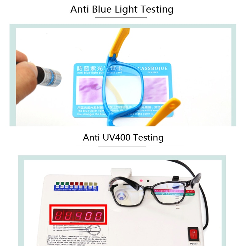 AIMISUV-Óculos de armação óptica anti-luz azul para crianças, lentes claras  para crianças, óculos da