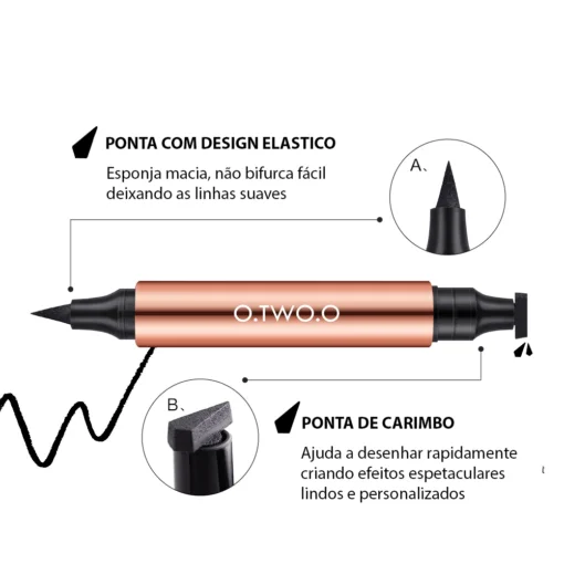 Delineador ponta dupla à prova d’água e suor com secagem rápida e longa  duração PRO Max O.TWO.O™ - Image 3